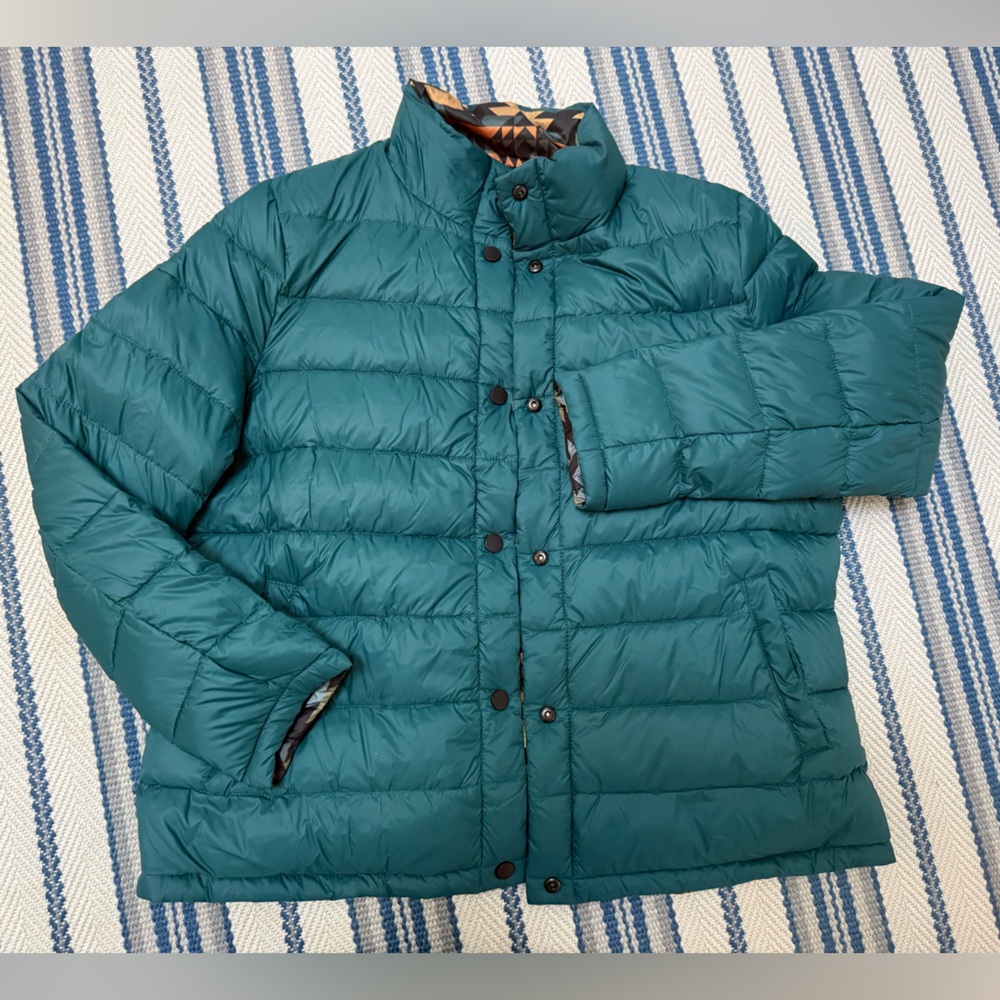 Pendleton Multicolor Patterned Reversable Puffer … - image 8